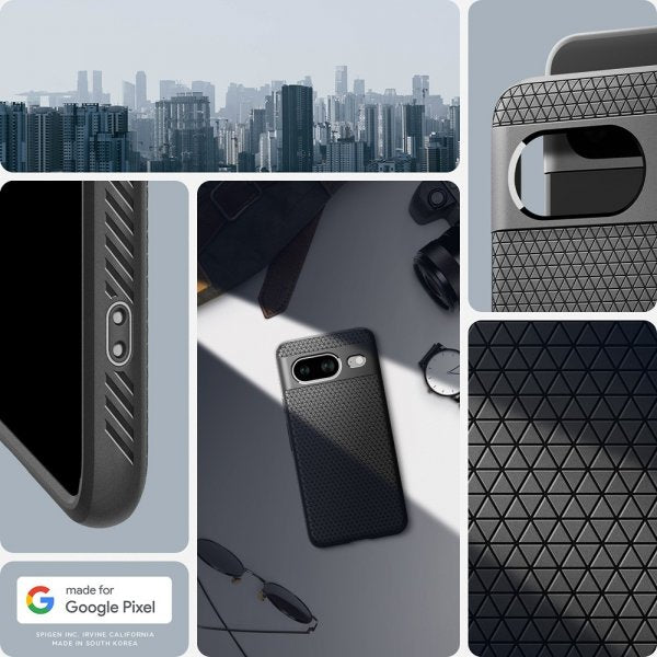Spigen Google Pixel 8 Kuoret Liquid Air Matte Black