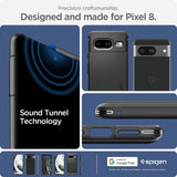 Spigen Google Pixel 8 -kuori Rugged Armor Matte Black