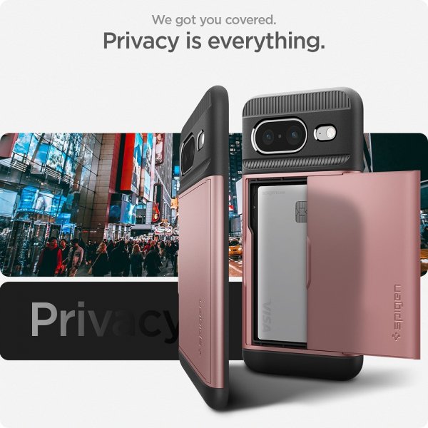 Spigen Google Pixel 8 Slim Armor CS Rose Gold -suojakuori
