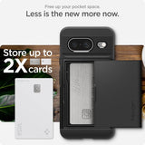 Spigen Google Pixel 8 Kuoret Slim Armor CS Musta