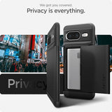 Spigen Google Pixel 8 Kuoret Slim Armor CS Musta
