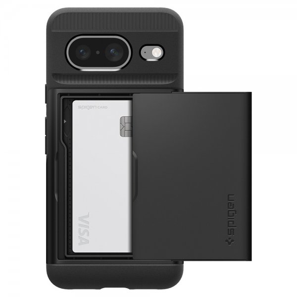 Spigen Google Pixel 8 Kuoret Slim Armor CS Musta