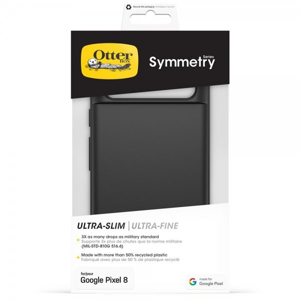 Otterbox Google Pixel 8 Suojakuori Symmetry Musta