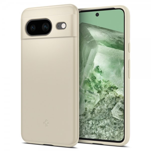 Spigen Google Pixel 8 Thin Fit -kuori, mykkä beige