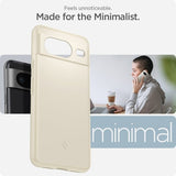 Spigen Google Pixel 8 Thin Fit -kuori, mykkä beige