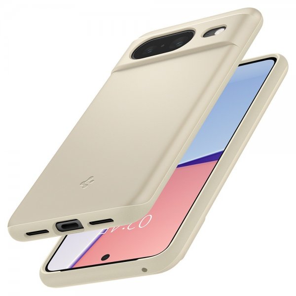 Spigen Google Pixel 8 Thin Fit -kuori, mykkä beige