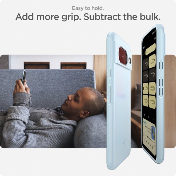 Spigen Google Pixel 8 Thin Fit -suojakuori, Mute Blue