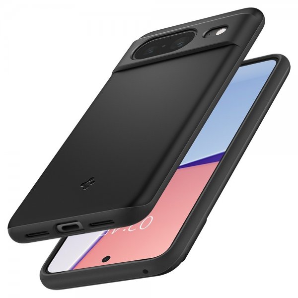Spigen Google Pixel 8 Thin Fit -kuori, musta