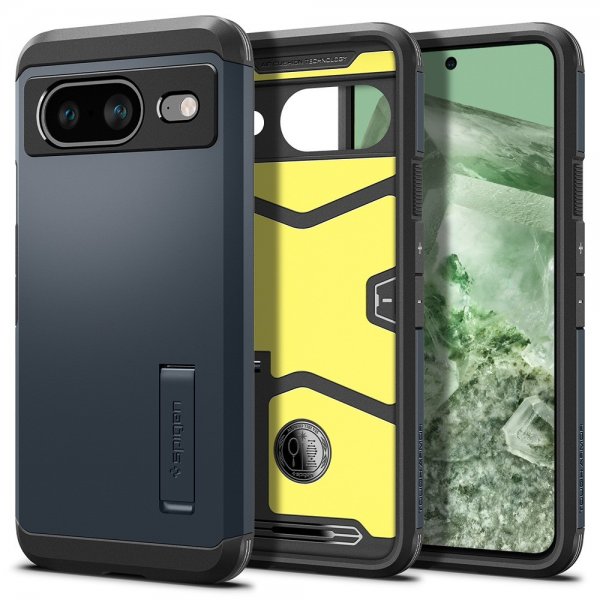 Spigen Google Pixel 8 -suojakuori Tough Armor Metal Slate