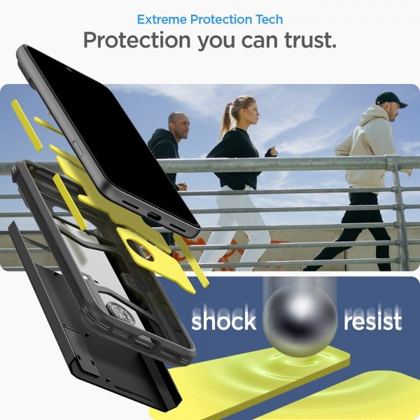 Spigen Google Pixel 8 -suojakuori Tough Armor, musta