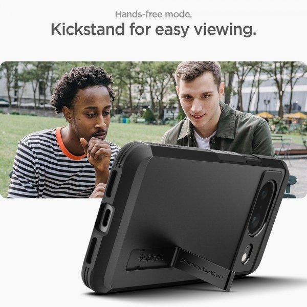 Spigen Google Pixel 8 -suojakuori Tough Armor, musta