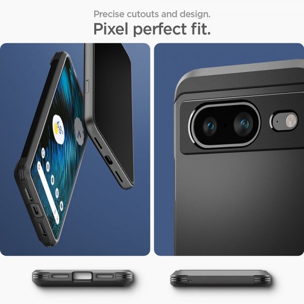 Spigen Google Pixel 8 -suojakuori Tough Armor, musta
