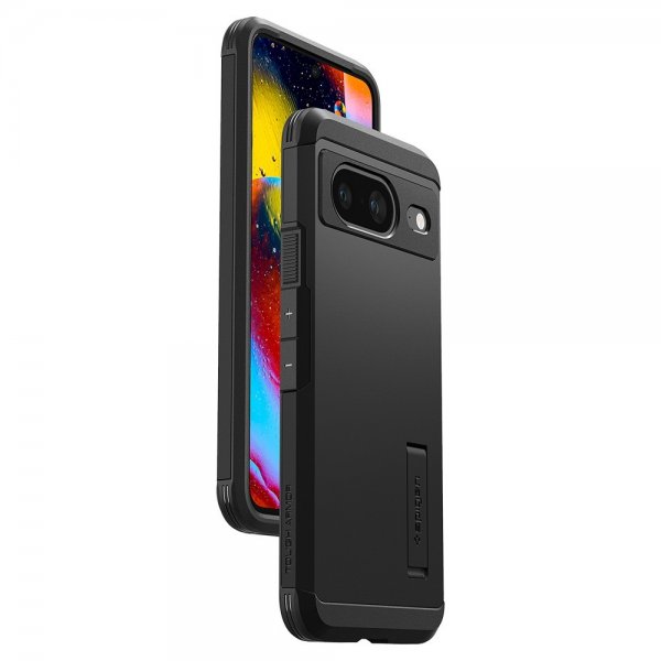 Spigen Google Pixel 8 -suojakuori Tough Armor, musta