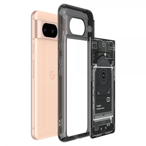 Spigen Google Pixel 8 -suojakuori Ultra Hybrid Zero One, musta