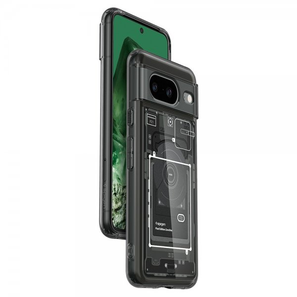 Spigen Google Pixel 8 -suojakuori Ultra Hybrid Zero One, musta