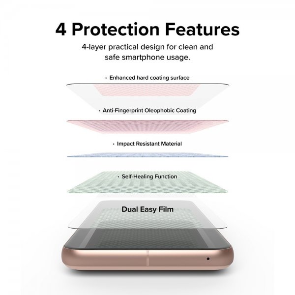Ringke Google Pixel 8 -näytönsuoja Dual Easy Film 2 kpl