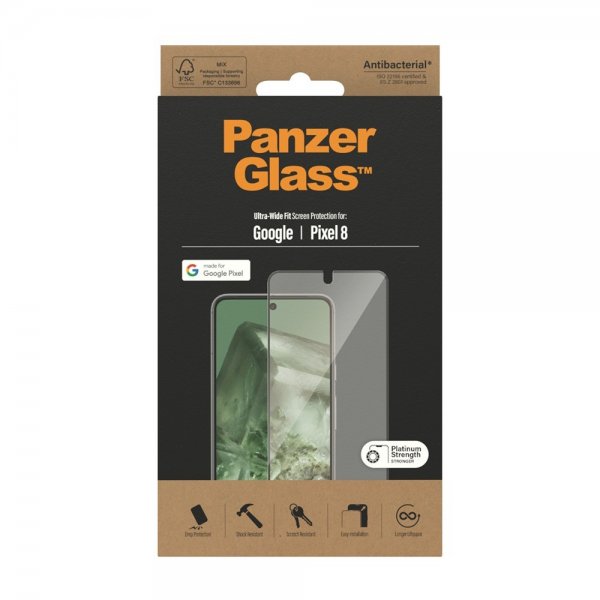 PanzerGlass Google Pixel 8 -näytönsuoja Ultra-Wide Fit