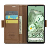 CaseMe Google Pixel 8a -suojakotelo 023 Series Ruskea
