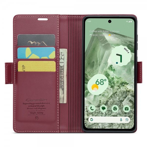 CaseMe Google Pixel 8a Suojakotelo 023-sarja Punainen