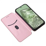 Google Pixel 8a -kotelo, hiilikuitukuvio, ruusukulta