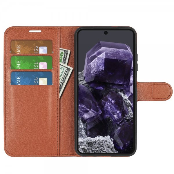 Google Pixel 8a Litsi-ruskea kotelo