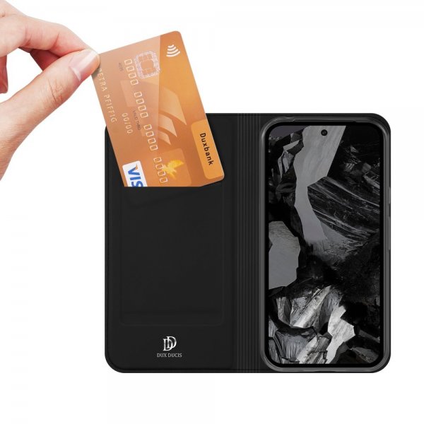 Dux Ducis Google Pixel 8a Fodral Skin Pro -sarja Musta