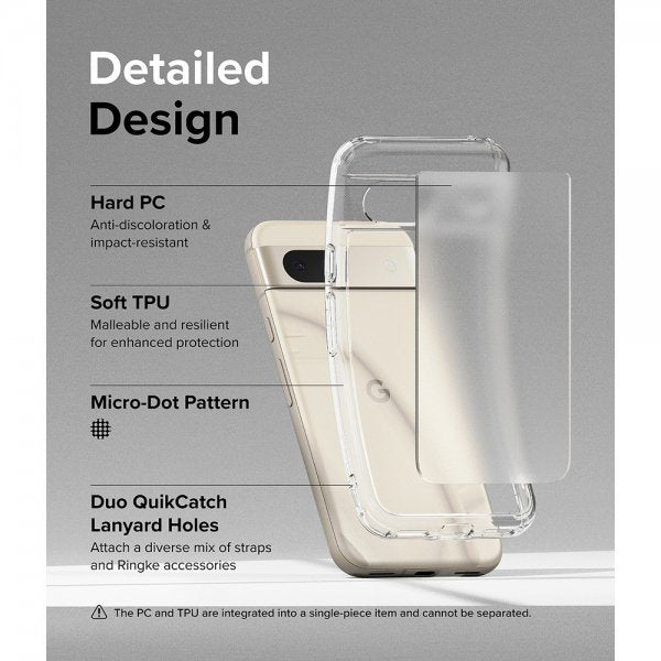 Ringke Google Pixel 8a Suojakuori Fusion Matte Clear