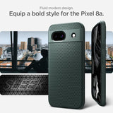 Spigen Google Pixel 8a Kuori Liquid Air Abyss Green