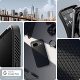 Spigen Google Pixel 8a Suojakuori Liquid Air Mattamusta