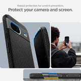Spigen Google Pixel 8a Suojakuori Liquid Air Mattamusta