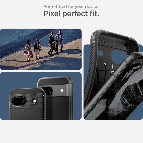 Spigen Google Pixel 8a -kuori Rugged Armor Matte Black