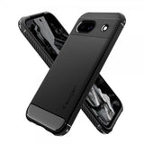 Spigen Google Pixel 8a -kuori Rugged Armor Matte Black