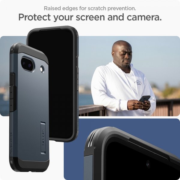 Spigen Google Pixel 8a Suojakotelo Tough Armor Metal Slate