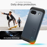 Spigen Google Pixel 8a Suojakotelo Tough Armor Metal Slate