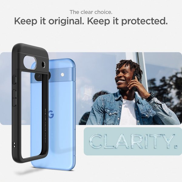 Spigen Google Pixel 8a Suojakuori Ultra Hybrid Mattamusta