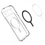 Spigen Google Pixel 8a Kuori Ultra Hybrid Metallirengas MagFit Valkoinen