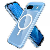 Spigen Google Pixel 8a Kuori Ultra Hybrid Metallirengas MagFit Valkoinen