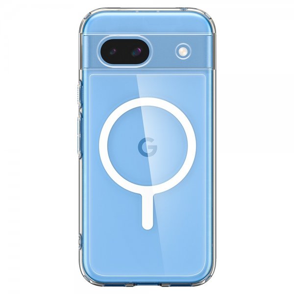 Spigen Google Pixel 8a Kuori Ultra Hybrid Metallirengas MagFit Valkoinen