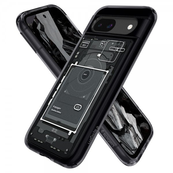 Spigen Google Pixel 8a Kuori Ultra Hybrid Zero One Musta