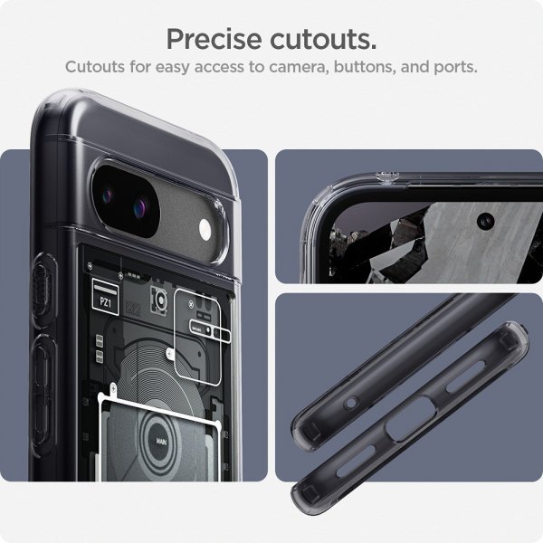 Spigen Google Pixel 8a Kuori Ultra Hybrid Zero One Musta