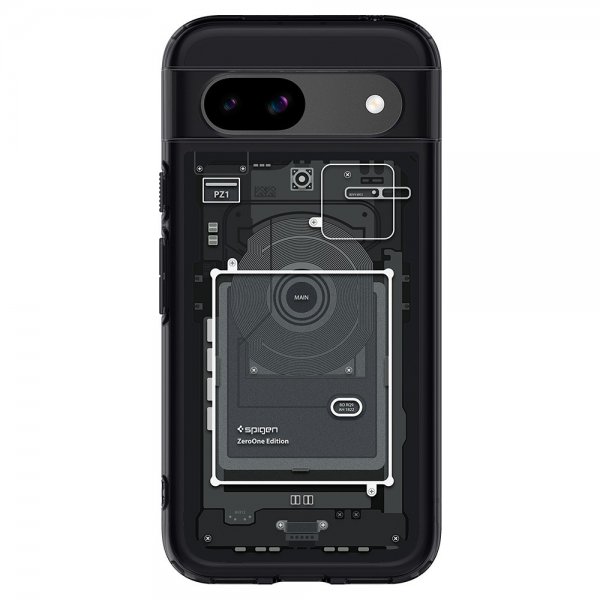 Spigen Google Pixel 8a Kuori Ultra Hybrid Zero One Musta