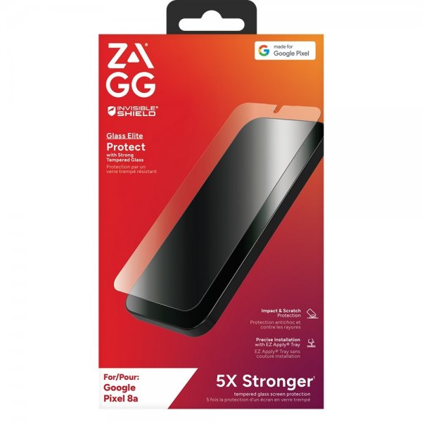 ZAGG InvisibleShield Google Pixel 8a -näytönsuoja Glass Elite