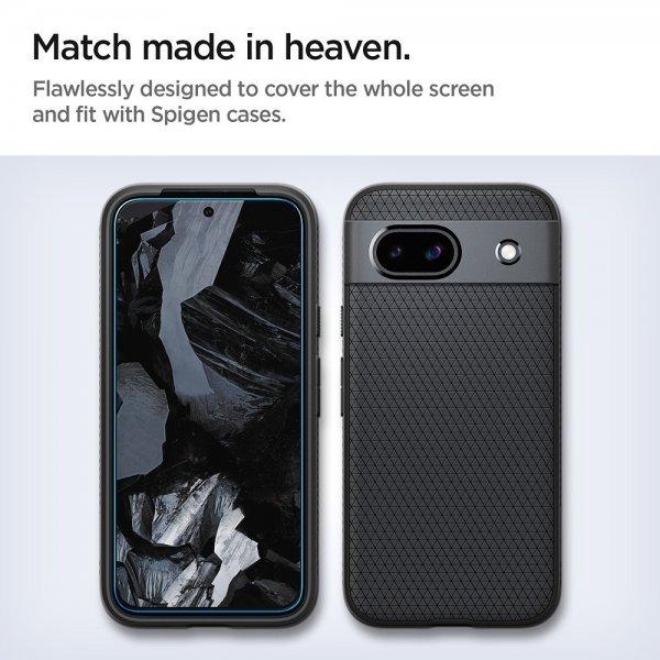 Spigen Google Pixel 8a Näytönsuoja GLAS.tR ALIGNmaster 2-pakkaus