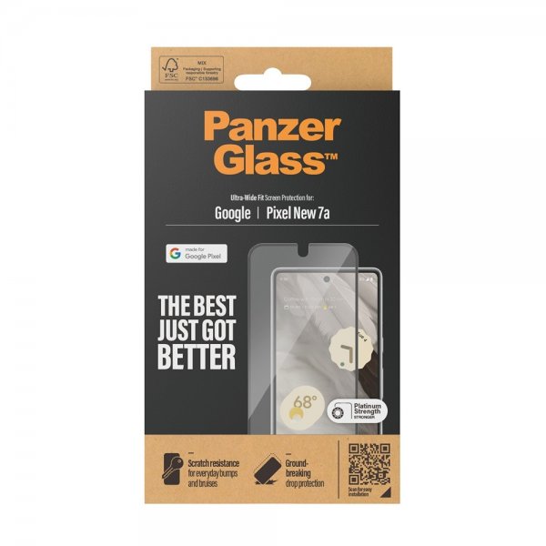 PanzerGlass Google Pixel 8a Näytönsuoja Ultra-Wide Fit