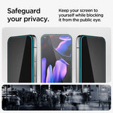 Spigen Google Pixel 9/9 Pro/Pixel 10/10 Pro Näytönsuoja GLAS.tR EZ Fit Privacy 2-pakkaus