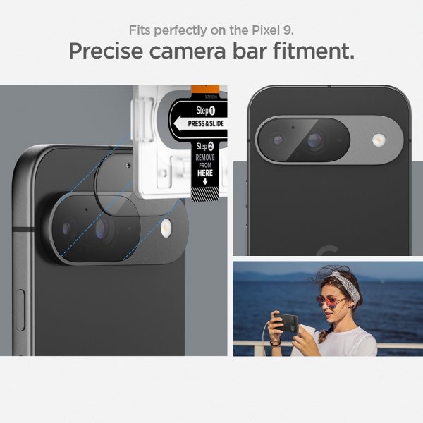 Spigen Google Pixel 9 -kameransuojalasi.tR EZ Fit Optik 2 kpl