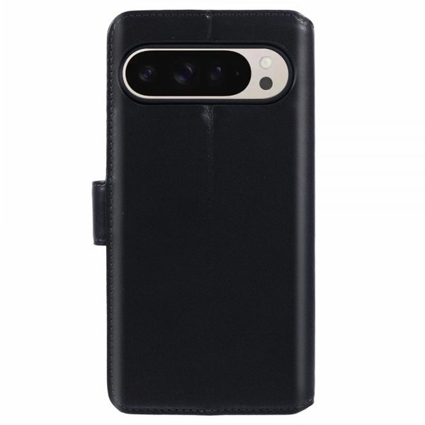 Nordic Covers Google Pixel 9/Pixel 9 Pro Essential Leather -suojakotelo, Raven Black