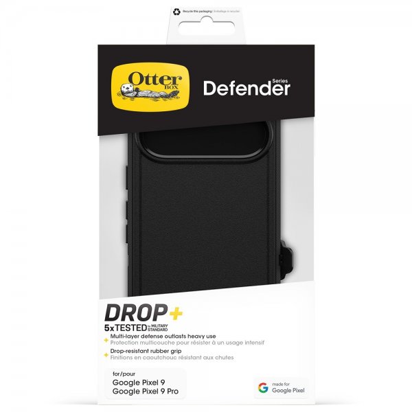 Otterbox Google Pixel 9/Pixel 9 Pro Suojakuori Defender Musta