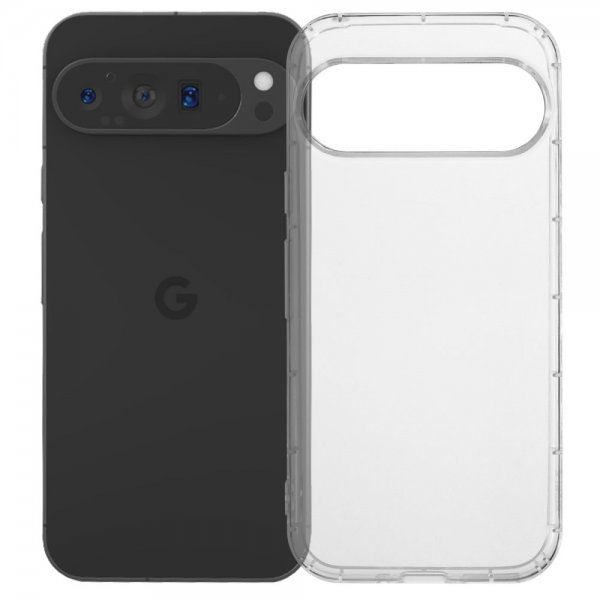 Nordic Covers Google Pixel 9/Pixel 9 Pro Kuori Feather Series Läpinäkyvä