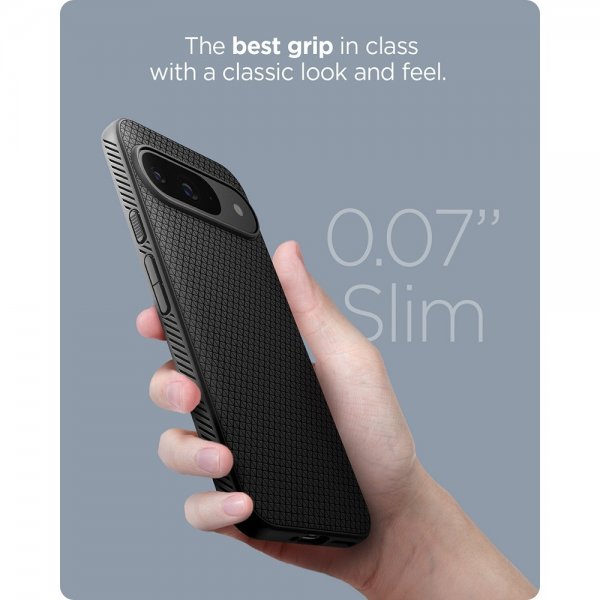 Spigen Google Pixel 9/Pixel 9 Pro Suojakuori Liquid Air Matte Black